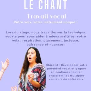 Stage CHANT & INTERPRÉTATION – Dimanche 02 février 2025 13h-18h – PARIS 75